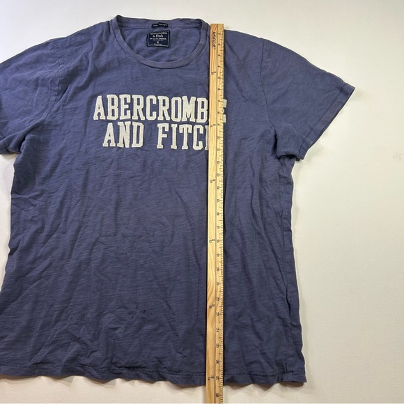 Vintage Y2K Abercrombie & Fitch Embroidery Heathered Short Sleeve Shirt Mens XL - Picture 3 of 6